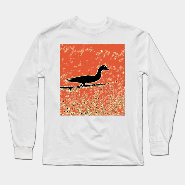 Duck Duck Shadow Long Sleeve T-Shirt by Tovers